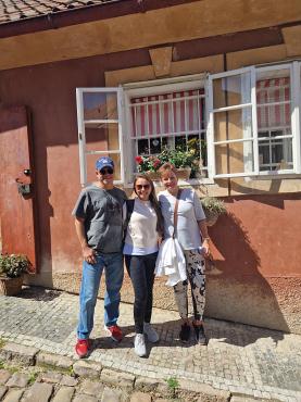Guia em Praga Tania, com Aline e Ricardo